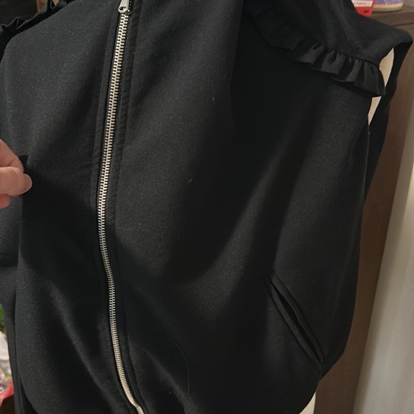 A New Day black ruffle bomber style jacket blazer L - Picture 8 of 8